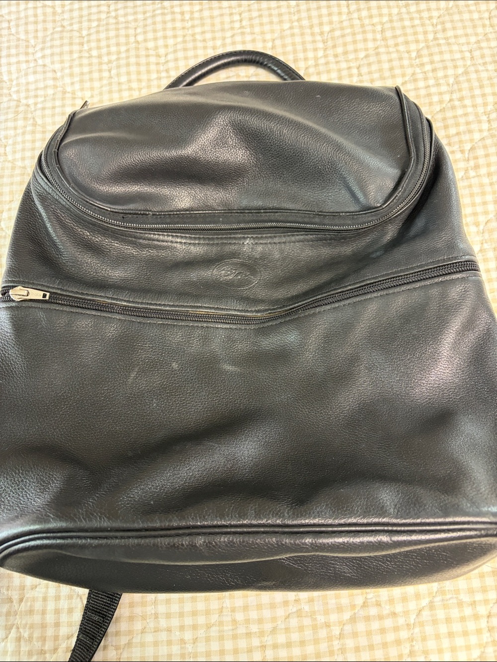 Longchamp LeFoulonne leather backpack